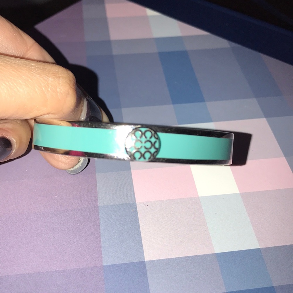 Coach turquoise bangle bracelet